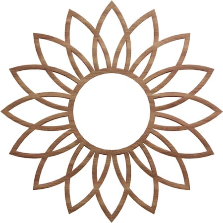 Ekena Millwork Daisy Wood Fretwork Pierced Ceiling Medallion, Walnut, 18"OD x 6 1/4"ID x 1/4"T CMWP18X18X0250DAWA